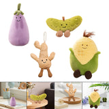 Maxbell Cute Plush Toy Cartoon Soft Small for Wedding Home Decoration Boys and Girls Eggplant Shape