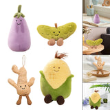 Maxbell Cute Plush Toy Cartoon Soft Small for Wedding Home Decoration Boys and Girls Eggplant Shape