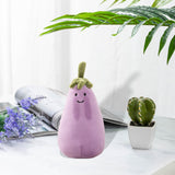 Maxbell Cute Plush Toy Cartoon Soft Small for Wedding Home Decoration Boys and Girls Eggplant Shape