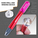 Maxbell Hand Drill with Winding Device Manual DIY Crafts for Resin Miniature Casting