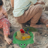 Maxbell Turtle Sandbox with Lid Compact Comfortable Beach Toy for Park Travel Garden