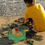 Maxbell Turtle Sandbox with Lid Compact Comfortable Beach Toy for Park Travel Garden