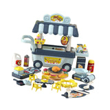 Maxbell Pretend Play BBQ Cart Toy Set Birthday Gift Toddlers Role Play Barbecue Game