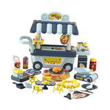 Maxbell Pretend Play BBQ Cart Toy Set Birthday Gift Toddlers Role Play Barbecue Game