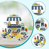 Maxbell Pretend Play BBQ Cart Toy Set Birthday Gift Toddlers Role Play Barbecue Game