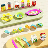 Maxbell Pretend Play BBQ Cart Toy Set Birthday Gift Toddlers Role Play Barbecue Game