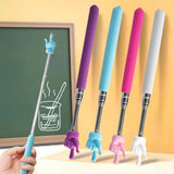 Maxbell Retractable Teacher Finger Stick Teacher Pointers for School Home Whiteboard blue
