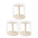 Maxbell Rotating Clear Display Case for Keychains for Showcase Collectibles Tabletop 1pcs