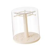 Maxbell Rotating Clear Display Case for Keychains for Showcase Collectibles Tabletop 1pcs