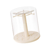 Maxbell Rotating Clear Display Case for Keychains for Showcase Collectibles Tabletop 1pcs
