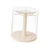 Maxbell Rotating Clear Display Case for Keychains for Showcase Collectibles Tabletop 1pcs