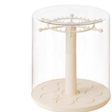 Maxbell Rotating Clear Display Case for Keychains for Showcase Collectibles Tabletop 1pcs