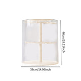 Maxbell Clear Figure Display Case Elegant for Collectibles Mini Action Figures Dolls Beige