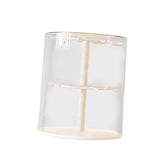 Maxbell Clear Figure Display Case Elegant for Collectibles Mini Action Figures Dolls Beige