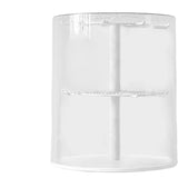Maxbell Clear Figure Display Case Elegant for Collectibles Mini Action Figures Dolls White