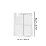 Maxbell Clear Figure Display Case Elegant for Collectibles Mini Action Figures Dolls White