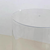 Maxbell Clear Figure Display Case Elegant for Collectibles Mini Action Figures Dolls White