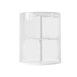 Maxbell Clear Figure Display Case Elegant for Collectibles Mini Action Figures Dolls White