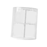 Maxbell Clear Figure Display Case Elegant for Collectibles Mini Action Figures Dolls White