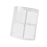 Maxbell Clear Figure Display Case Elegant for Collectibles Mini Action Figures Dolls White
