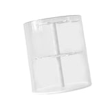Maxbell Clear Figure Display Case Elegant for Collectibles Mini Action Figures Dolls White