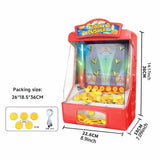 Maxbell Coin Pusher Machine Portable Arcade Tabletop Game for Boys Girls Party Favor