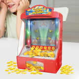 Maxbell Coin Pusher Machine Portable Arcade Tabletop Game for Boys Girls Party Favor