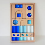 Maxbell Acrylic Cube Block Set Imagination for Ages 3-6 Years Boys and Girls Holiday