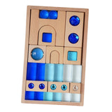 Maxbell Acrylic Cube Block Set Imagination for Ages 3-6 Years Boys and Girls Holiday