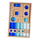 Maxbell Acrylic Cube Block Set Imagination for Ages 3-6 Years Boys and Girls Holiday