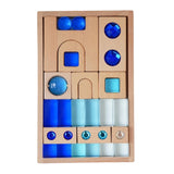 Maxbell Acrylic Cube Block Set Imagination for Ages 3-6 Years Boys and Girls Holiday