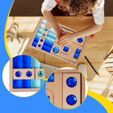 Maxbell Acrylic Cube Block Set Imagination for Ages 3-6 Years Boys and Girls Holiday