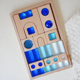 Maxbell Acrylic Cube Block Set Imagination for Ages 3-6 Years Boys and Girls Holiday