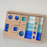 Maxbell Acrylic Cube Block Set Imagination for Ages 3-6 Years Boys and Girls Holiday