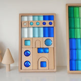 Maxbell Acrylic Cube Block Set Imagination for Ages 3-6 Years Boys and Girls Holiday
