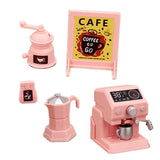 Maxbell Miniature Coffee Maker Mini Appliances Scene Model for Girls Boys Coffee Pot