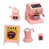 Maxbell Miniature Coffee Maker Mini Appliances Scene Model for Girls Boys Coffee Pot