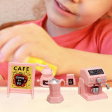 Maxbell Miniature Coffee Maker Mini Appliances Scene Model for Girls Boys Coffee Pot