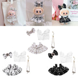 Maxbell 4 Pcs Doll Clothes Set for 5inch or 6inch Pendant Dolls