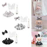 Maxbell 4 Pcs Doll Clothes Set for 5inch or 6inch Pendant Dolls
