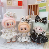 Maxbell 4 Pcs Doll Clothes Set for 5inch or 6inch Pendant Dolls