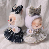 Maxbell 4 Pcs Doll Clothes Set for 5inch or 6inch Pendant Dolls