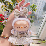 Maxbell 4 Pcs Doll Clothes Set for 5inch or 6inch Pendant Dolls