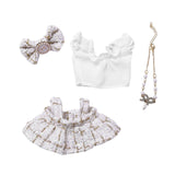 Maxbell 4 Pcs Doll Clothes Set for 5inch or 6inch Pendant Dolls