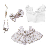 Maxbell 4 Pcs Doll Clothes Set for 5inch or 6inch Pendant Dolls