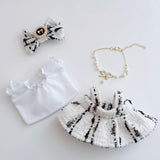 Maxbell 4 Pcs Doll Clothes Set for 5inch or 6inch Pendant Dolls