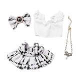 Maxbell 4 Pcs Doll Clothes Set for 5inch or 6inch Pendant Dolls