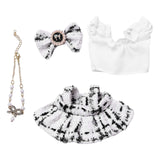 Maxbell 4 Pcs Doll Clothes Set for 5inch or 6inch Pendant Dolls