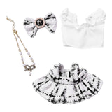 Maxbell 4 Pcs Doll Clothes Set for 5inch or 6inch Pendant Dolls