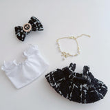 Maxbell 4 Pcs Doll Clothes Set for 5inch or 6inch Pendant Dolls